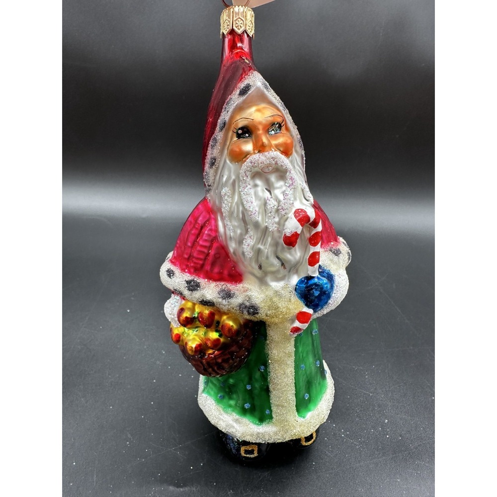 1997 CHRISTOPHER RADKO HARVEST‎ SANTA 97-264-0 6.5" ORNAMENT